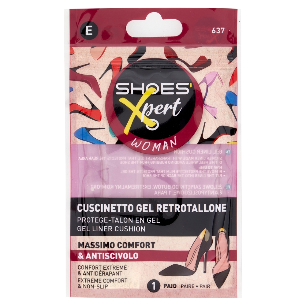 Shoes'Xpert Woman Cuscinetto Gel Retrotallone 1 Paio